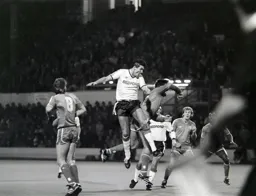Mick Harford gets lift off