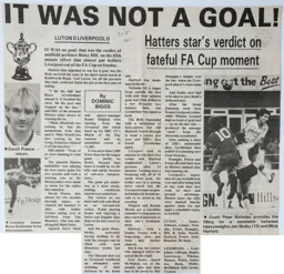Match Report: Luton Town FC vs Liverpool (11th Jan 1987)