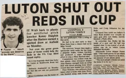 Match Report: Liverpool vs Luton Town FC (26th Jan 1987)
