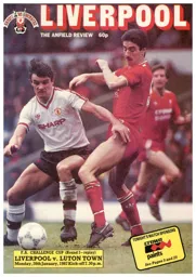 Programme: Liverpool vs Luton Town FC (26th Jan 1987)