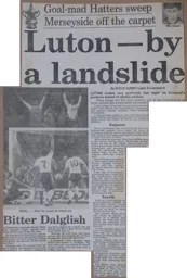 Match Report: Luton Town FC vs Liverpool (28th Jan 1987)