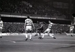 Ricky Hill shoots as the Town look for a way back into the game