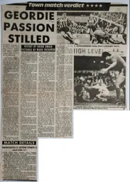 Match Report: Newcastle United vs Luton Town FC (7th Feb 1987)