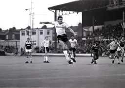 Mick Harford scores Town`s second goal from the penalty spot