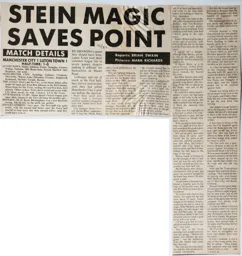 Match Report: Manchester City vs Luton Town FC (21st Feb 1987)