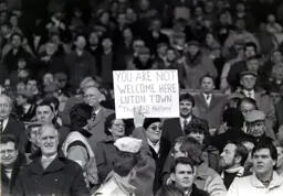 More than likely to do with the Town`s away fans ban. Or was it to do with May 14th 1983