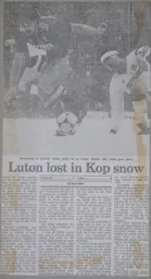 Match Report: Liverpool vs Luton Town FC (7th Mar 1987)