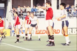 Stacey North started at just 22 but he was actually older than the United wonder kid Norman Whiteside he is marking here