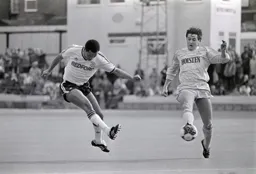 Brian Stein`s shot looks to have nutmegged Gary Mabbutt