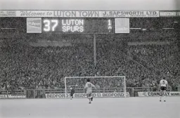 Scoreboard malfunction as the snow comes down