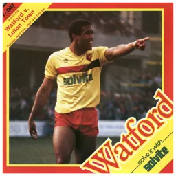 Programme: Watford vs Luton Town FC (21st Apr 1987)