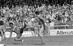 Ricky Hill takes a tumble