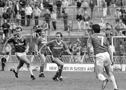 David Preece in midfield action