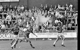 David Preece is in a hurry to get to the ball