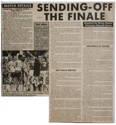 Match Report: Everton vs Luton Town FC (9th May 1987)