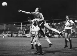Les Sealey ensures the Town keep a clean sheet against the 3rd division leaders