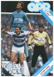Programme: Queens Park Rangers vs Luton Town FC (26th Sep 1987)