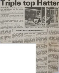 Match Report: Luton Town FC vs Wigan Athletic (6th Oct 1987)