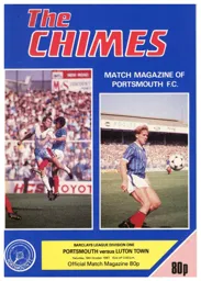 Programme: Portsmouth vs Luton Town FC (10th Oct 1987)