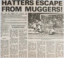 Match Report: Luton Town FC vs Wimbledon (17th Oct 1987)