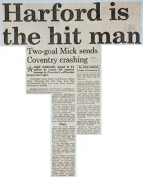 Match Report: Luton Town FC vs Coventry City (27th Oct 1987)