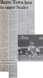 Match Report: Ipswich Town vs Luton Town FC (17th Nov 1987)