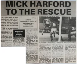 Match Report: Luton Town FC vs Southampton (18th Dec 1987)