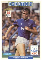 Programme: Everton vs Luton Town FC (26th Dec 1987)