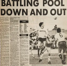 Match Report: Hartlepool United vs Luton Town FC (9th Jan 1988)