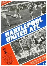 Programme: Hartlepool United vs Luton Town FC (9th Jan 1988)