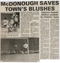 Match Report: Luton Town FC vs Derby County (16th Jan 1988)