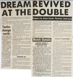 Match Report: Luton Town FC vs Southampton (30th Jan 1988)