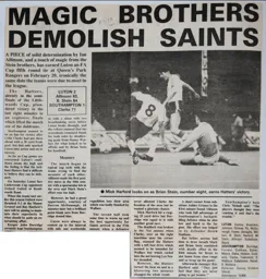 Match Report: Luton Town FC vs Southampton (30th Jan 1988)