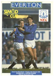 Programme: Everton vs Luton Town FC (16th Feb 1988)