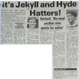 Match Report: Coventry City vs Luton Town FC (15th Mar 1988)