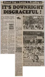 Match Report: Luton Town FC vs Reading (27th Mar 1988)