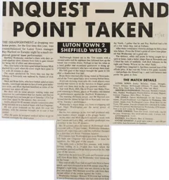 Match Report: Luton Town FC vs Sheffield Wednesday (5th Apr 1988)