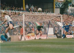 Andy Dibble prowls his goal line