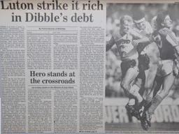 Match Report: Luton Town FC vs Arsenal (24th Apr 1988)