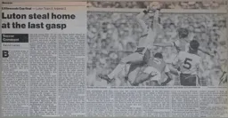 Match Report: Luton Town FC vs Arsenal (24th Apr 1988)