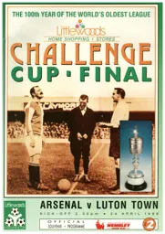 Programme: Luton Town FC vs Arsenal (24th Apr 1988)