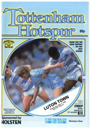 Programme: Tottenham Hotspur vs Luton Town FC (4th May 1988)
