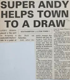 Match Report: Southampton vs Luton Town FC (7th May 1988)