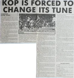 Match Report: Liverpool vs Luton Town FC (9th May 1988)