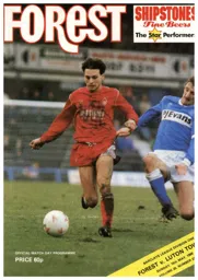 Programme: Nottingham Forest vs Luton Town FC (15th May 1988)