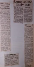 Match Report: Everton vs Luton Town FC (24th Sep 1988)