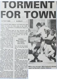 Match Report: Luton Town FC vs Burnley (27th Sep 1988)