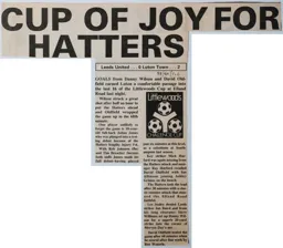 Match Report: Leeds United vs Luton Town FC (2nd Nov 1988)