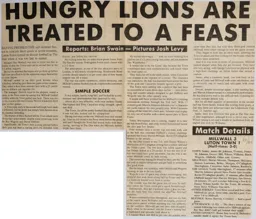 Match Report: Millwall vs Luton Town FC (5th Nov 1988)