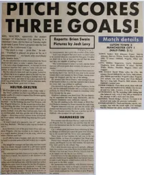 Match Report: Luton Town FC vs Manchester City (29th Nov 1988)